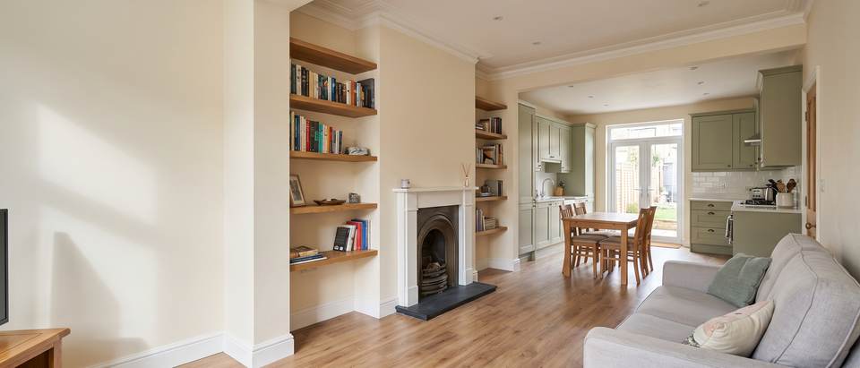 A refurbished, knocked-through ground floor in a Victorian terrace